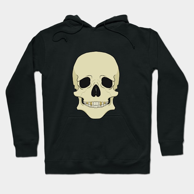 Gold tooth skull Hoodie by Wexen